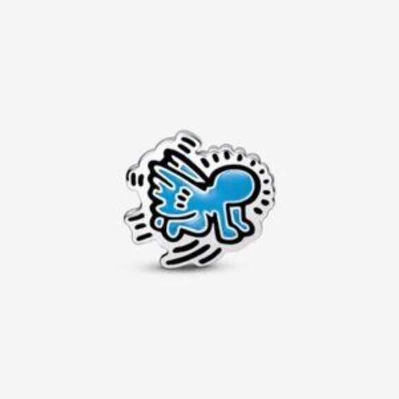 Pandora Keith Haringa x Pandora Radiant Angel Charm - Picture 2 of 4